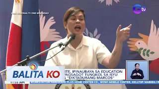 VP Sara Duterte, ipinaubaya sa education experts ang pagsagot tungkol sa isyu sa terminong... | BK