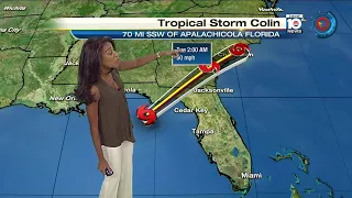 Local 10 News chief certified meteorologist Betty Davis says Tropical Storm Colin is highly diso...