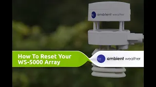 HOW TO: Reset Your WS-5000 Array