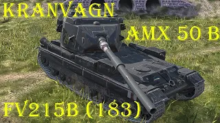 FV215b (183) ● AMX 50 B ● Kranvagn - WoT Blitz UZ Gaming