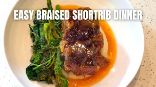 Braised Short Ribs With Polenta and Rapini