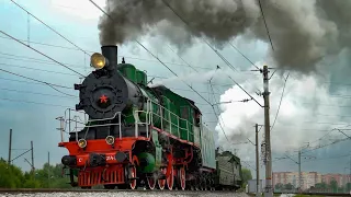 🇷🇺Parade of Russian steam locomotives. Railway EXPO 2021