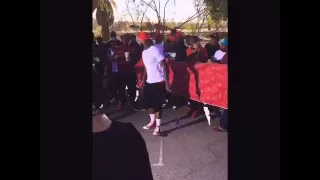 FOOTAGE FROM the GAME video shoot "IRON OUT MY FLAG" filmed in PACOIMA