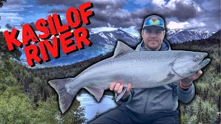Fishing for KING SALMON on the Kasilof River! (DELICIOUS) *Soldotna, Alaska