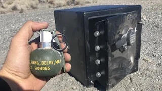 Grenade inside A Safe