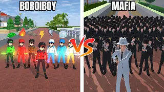 EXPERIMEN BOBOIBOY KUASA 7 VS 200 MAFIA BERSENJATA!! - SAKURA SCHOOL