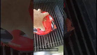 Real customer review testing the GRILLBOT automatic grill cleaning robot.