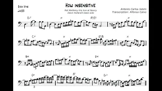 How insensitive - Dave Holland bass solo transcription