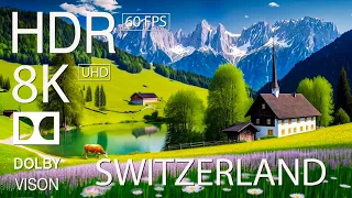 8K HDR 60FPS DOLBY VISION - SWITZERLAND THE HEART OF EUROPE - TRUE CINEMATIC