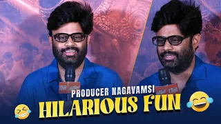 Producer Naga Vamsi Hilarious Fun With Media About Vishwak Sen | Gangs Of Gadavari | Shreyas Media