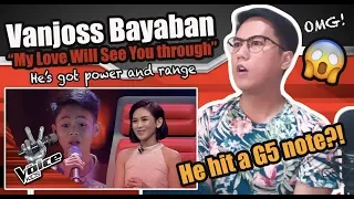 Singer Reacts to The Voice Kids Philippines - Vanjoss Bayaban