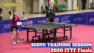 Miyu Kato, Mima Ito, Chen Meng Training In Zheng Zhou | 2020 ITTF Finals