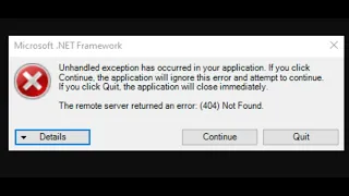 Fix Microsoft .NET Framework Error Unhandled Exception Has Occurred In Your Application Windows PC