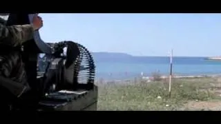 Rheinmetall AA guns Mk20 Rh202 firing, slow motion