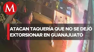 Delincuentes incendian taquería por no pagar derecho de piso en Guanajuato