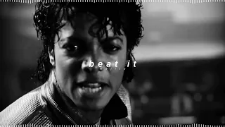 michael jackson - beat it ( 𝘀𝗽𝗲𝗱 𝘂𝗽 + 𝗿𝗲𝘃𝗲𝗿𝗯 )