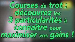 3 particularités à connaître pour maximiser vos gains dans les courses de trot !!