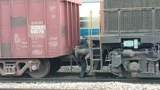 What happens when Diesel Engine connecting to train bogies