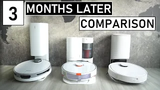 Robot Vacuum 3 Months Later Compare Review Ecovacs Deebot T9+, Roborock S7+, Samsung JetBot+