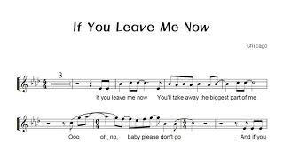 Peter Cetera(Chicago)"If You Leave Me Now" Alto saxophone cover 알토색소폰 연주