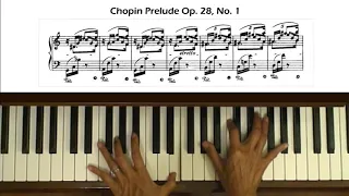 Chopin Prelude Op. 28, No. 1 in C Major Piano Tutorial