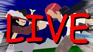 🔴LIVE ANIMANDO SHANKS VS MIHAWK (Stick Nodes)