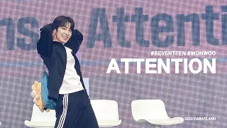 230312 세븐틴 캐럿랜드 SEVENTEEN CARATLAND - ATTENTION 원우 어텐션 직캠 WONWOO FANCAM