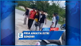 Miris, Pria Aniaya Istri Sendiri di Pinggir Jalan, Korban Diseret dan Dipukul