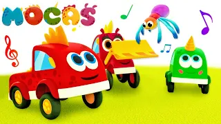 Sing with Mocas! The Incy Wincy Spider song. Cartoons for kids & Songs for kids. Nursery rhymes