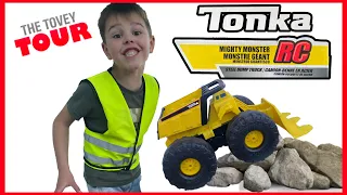 Tonka Might Monster RC Steel Dump Truck - Backyard Challenge