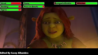 Shrek Forever After (2010) Final Battle with healthbars 2/2