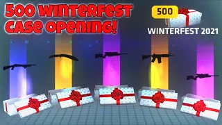 Critical Ops, but I Open 500 Winterfest Cases cuz I'm Bored | CHRISTMAS GIVEAWAY