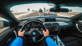 POV TEST DRIVE!! 2012 BMW F30 xDrive 320D M SPORT - BEST LOOKING STEERING WHEEL EVER?!