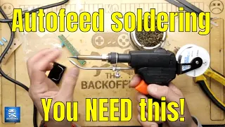 You need this soldering Iron in your life! Auto Feed - one handed soldering!