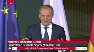 LIVE: Bundeskanzler Scholz trifft Polens neuen Staatschef Donald Tusk