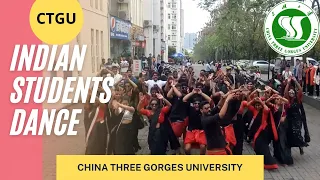 China Three Gorges University, Indian students dance , Ctgu