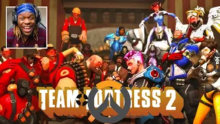 Meet Them All Team Fortress 2 Characters vs Overwatch - Reacting to the Best Crossover!