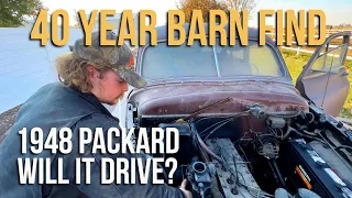 Sitting in a Barn for Over 40 Years! Will It Drive? - 1948 Packard PT 2