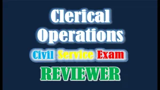 Clerical Operations CIVIL SERVICE EXAM REVIEWER 2023
