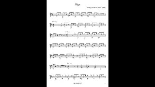 José Maria Gallardo/Santiago de Murcia - Giga (Tocata en la manera de Corelli)