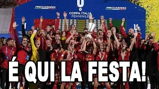 Premiazione della Roma femminile Coppa Italia 2023-24