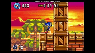 Sonic Advance 3 - Zone 2 - Sunset Hill - How to get Blue Chaos Emerald