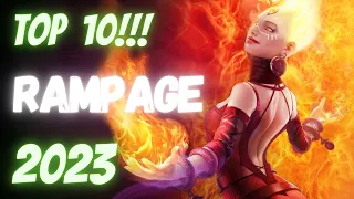 dota 2 highlights top 10 rampage буйство в дота 2 2023 свежие рампаги