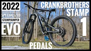 Stumpjumper EVO Alloy 2022 - Install & overview of crankbrothers Stamp 1 Pedals