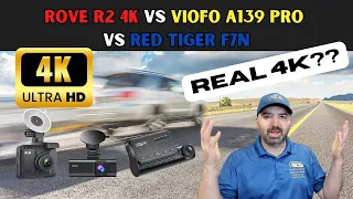 Viofo A139 Pro vs Rove R2 4K vs Red Tiger F7NS Dash Cam Review