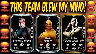 MK Mobile. I Faced Double Terminator Team TWICE with Awesome Resurrection Team. You Won't Believe It