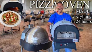I Made A Pizza Oven From scratch and a Pizza ALL IN 24 HOURS
