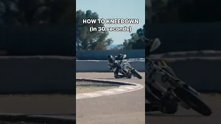 HOW TO DO A KNEEDOWN #motorcycleracing #racing