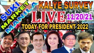 KALYE SURVEY LIVE at SUKI MARKET MANILA sino PRESIDENTE NILA