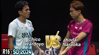 Chico Aura Dwi Wardoyo vs Kodai Naraoka || R16 Singapore Open 2024